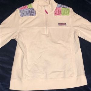 Vineyard vine quarter zip sweatshirt